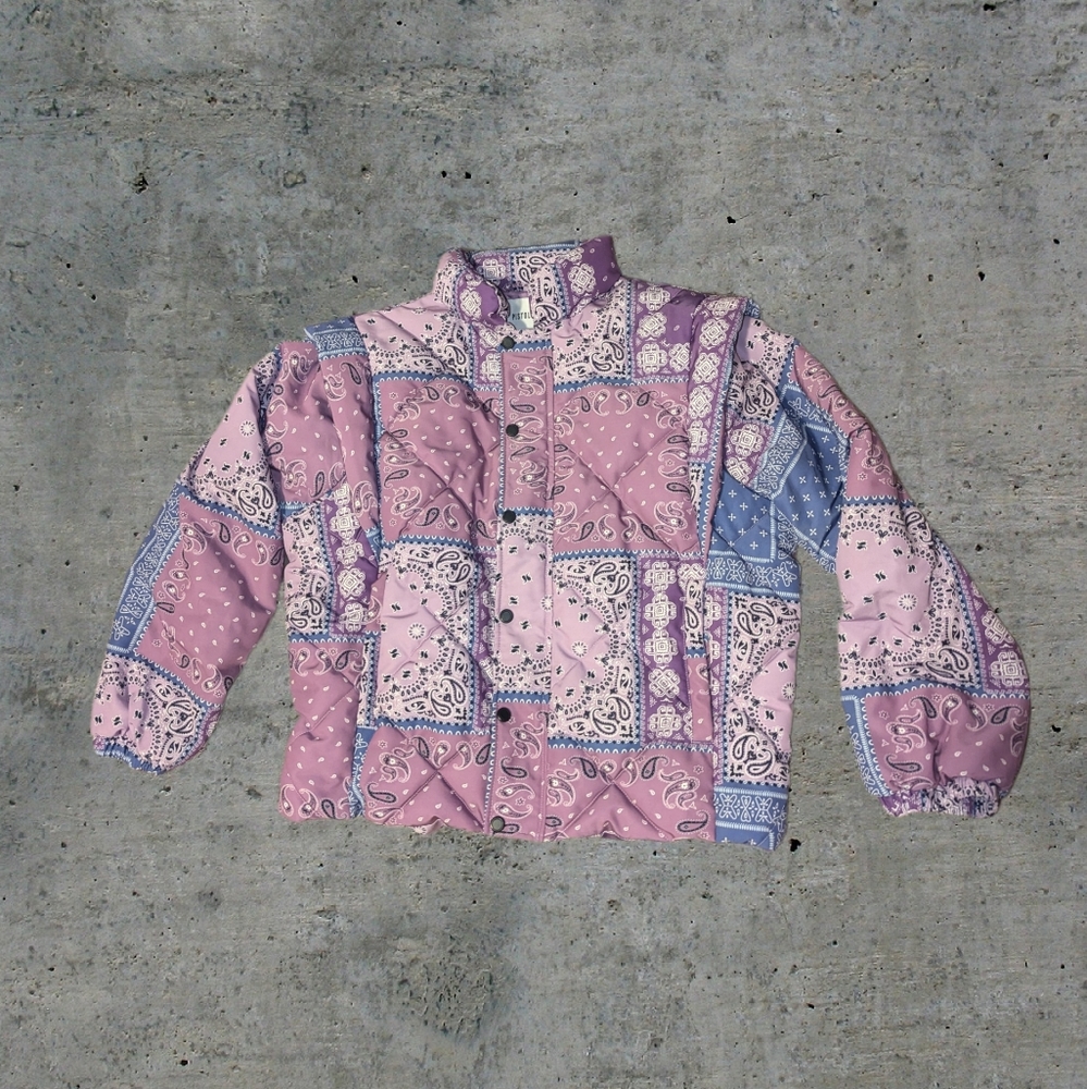 Pistola Callista Pink Orchid Bandana Puffer Jacket
